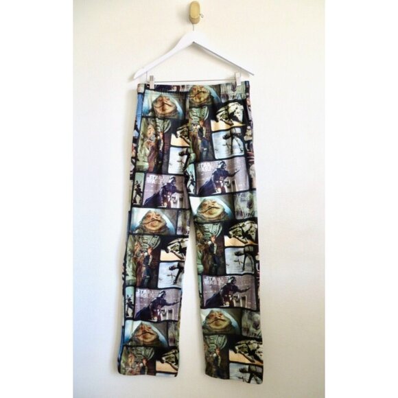 Star Wars Character Scenes Fleece Pajama Pants Men's SZ M - Picture 6 of 9